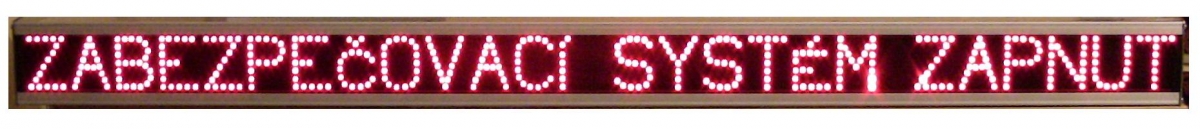 Led nápis, výška znaků 60mm, délka 2m, vodotěsný